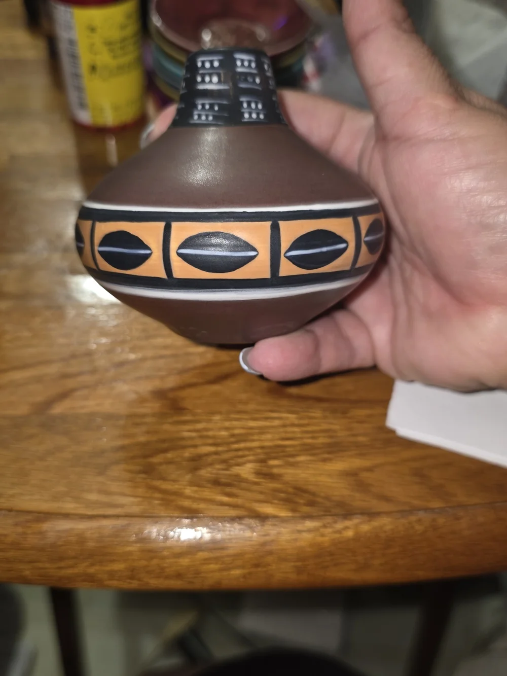 Southwestern Ceramic Salt & Pepper Shakers - Brown & Terracotta